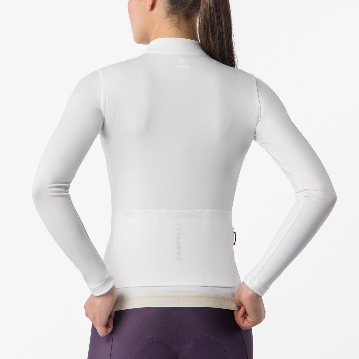 Maglia donna maniche lunghe Castelli Espresso Thermal 2 - Bianco Castelli