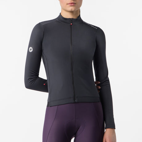 Maglia donna maniche lunghe Castelli Espresso Thermal 2 - Nero Castelli