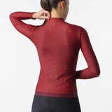 Maglia donna maniche lunghe Castelli Espresso Thermal 2 - Rosso Castelli