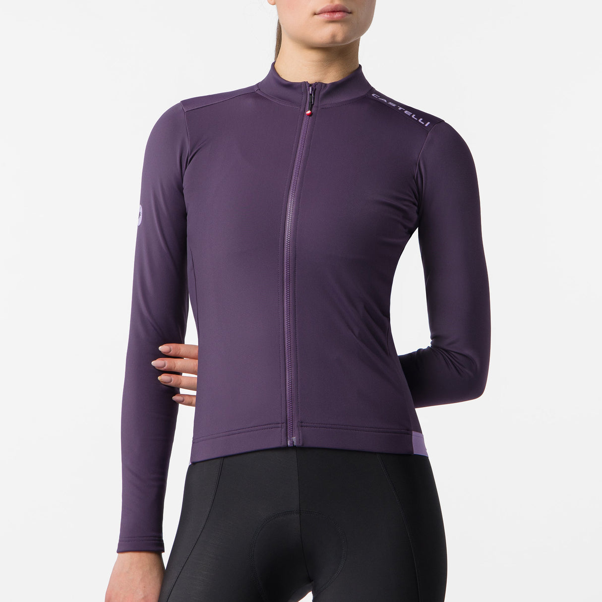 Maglia donna maniche lunghe Castelli Espresso Thermal 2 - Viola Castelli