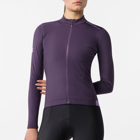 Maglia donna maniche lunghe Castelli Espresso Thermal 2 - Viola Castelli