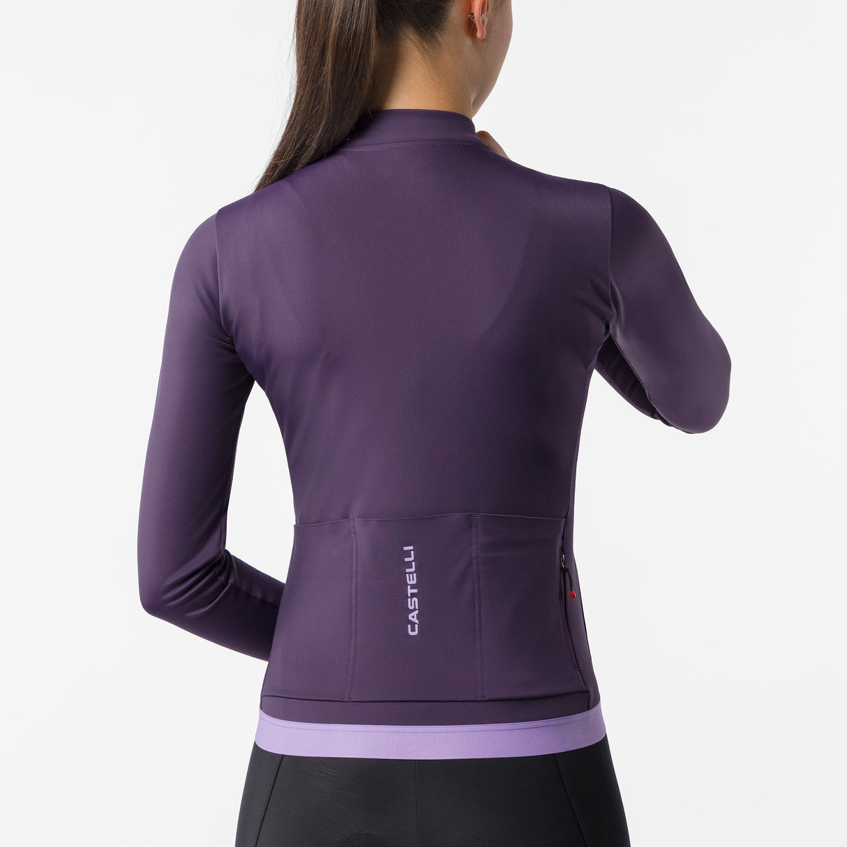 Maglia donna maniche lunghe Castelli Espresso Thermal 2 - Viola Castelli