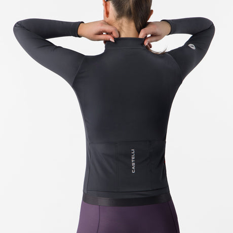 Maglia donna maniche lunghe Castelli Espresso Thermal 2 - Nero Castelli