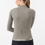 Maillot mujer de manga larga Castelli Thermowoven - Beige