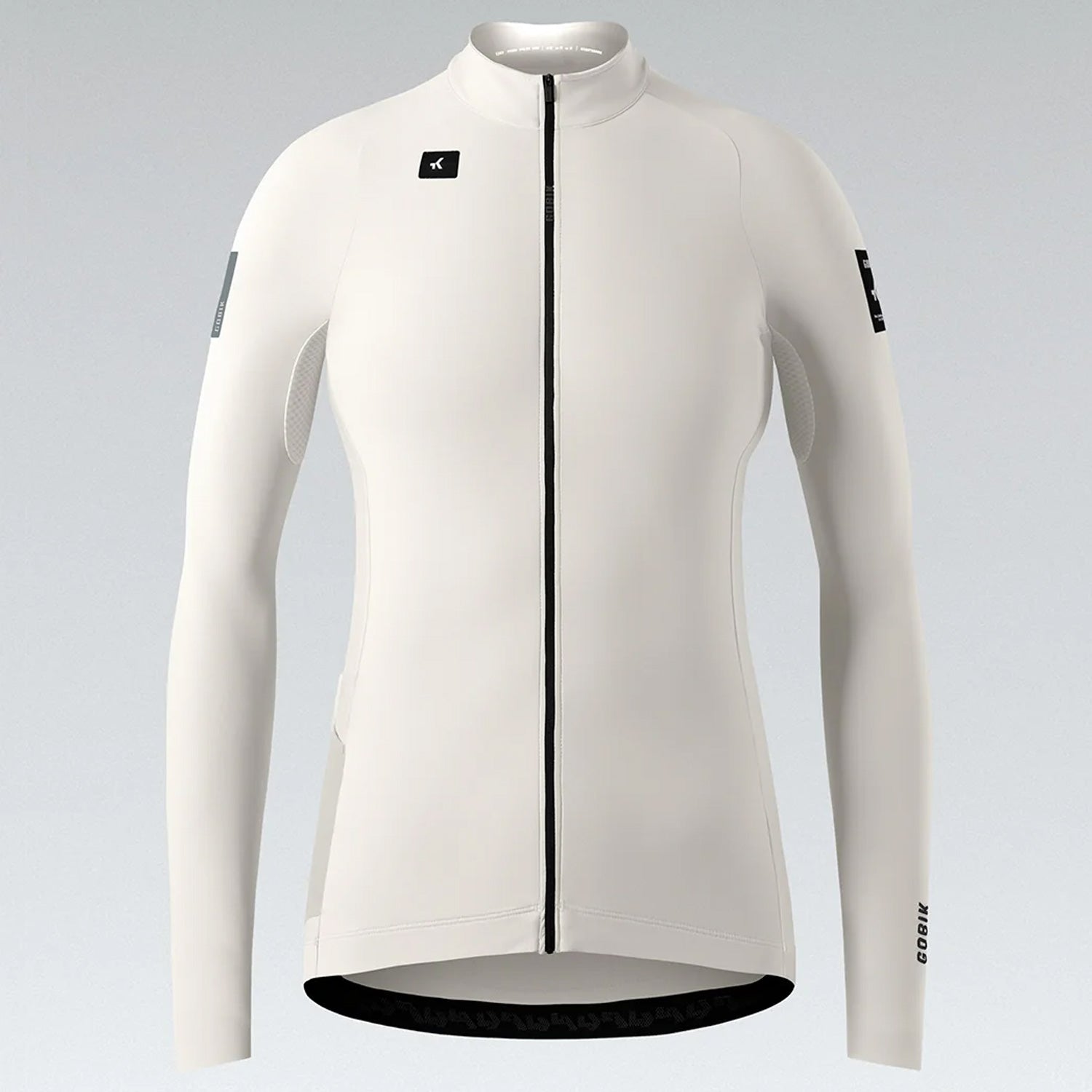 Maillot mujer manga larga Gobik Pacer Solid 2.0 Crepe - Beige