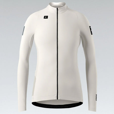 Maillot mujer manga larga Gobik Pacer Solid 2.0 Crepe - Beige