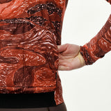 Maglia donna maniche lunghe Pas Normal Studios T.K.O. Mechanism - Rosso Pas Normal Studios