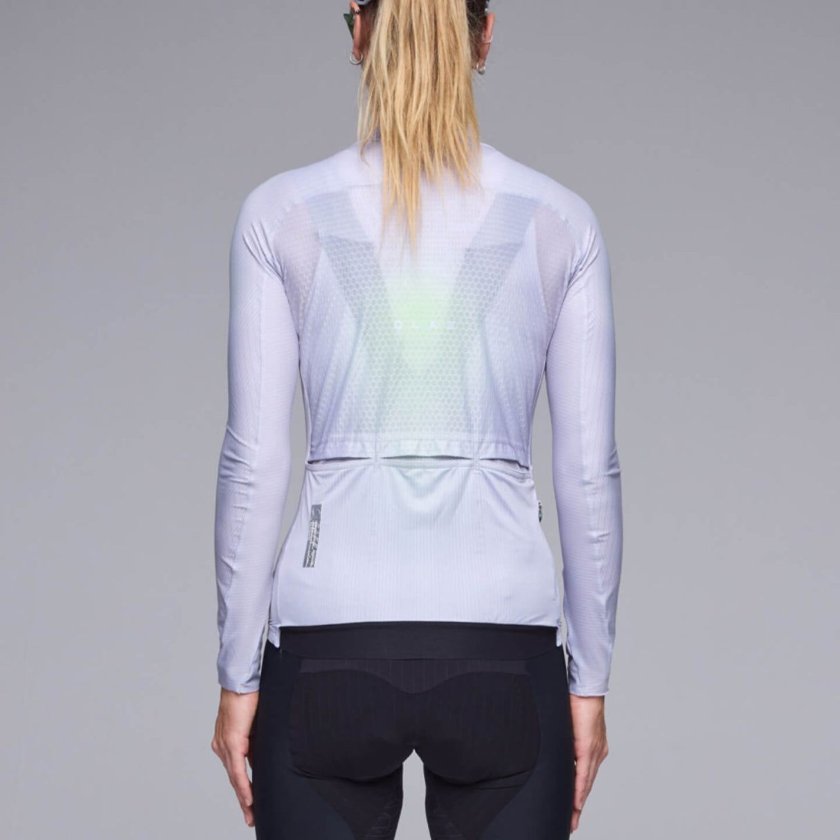 Maillot mujer manga larga Q36.5 Gregarius Hybrid Light QLAB - Gris verdoso