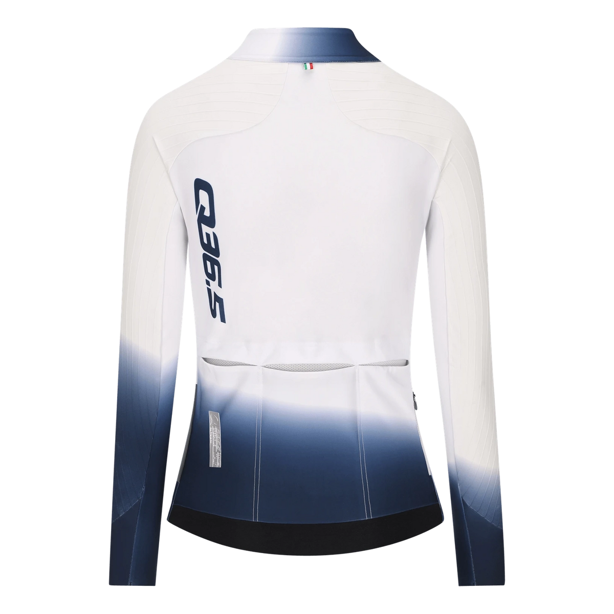Maillot mujer de manga larga Q36.5 Gregarius Hybrid Collar Fade - Blanco