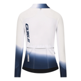 Maillot mujer de manga larga Q36.5 Gregarius Hybrid Collar Fade - Blanco