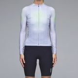 Maillot mujer manga larga Q36.5 Gregarius Hybrid Light QLAB - Gris verdoso