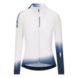 Maillot mujer de manga larga Q36.5 Gregarius Hybrid Collar Fade - Blanco