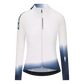 Maillot femme manches longues Q36.5 Gregarius Hybrid Collar Fade - Blanc