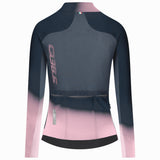 Maglia donna maniche lunghe Q36.5 Gregarius Hybrid Light Collar Fade - Blu Q36.5
