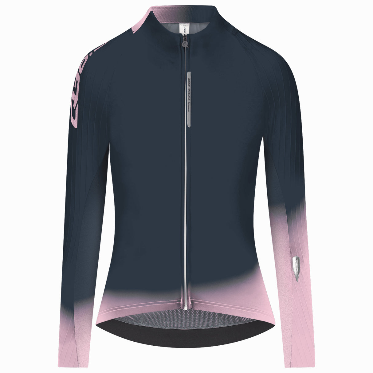 Maglia donna maniche lunghe Q36.5 Gregarius Hybrid Light Collar Fade - Blu Q36.5