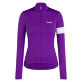 Maglia donna maniche lunghe Rapha Core - Viola bianco Rapha