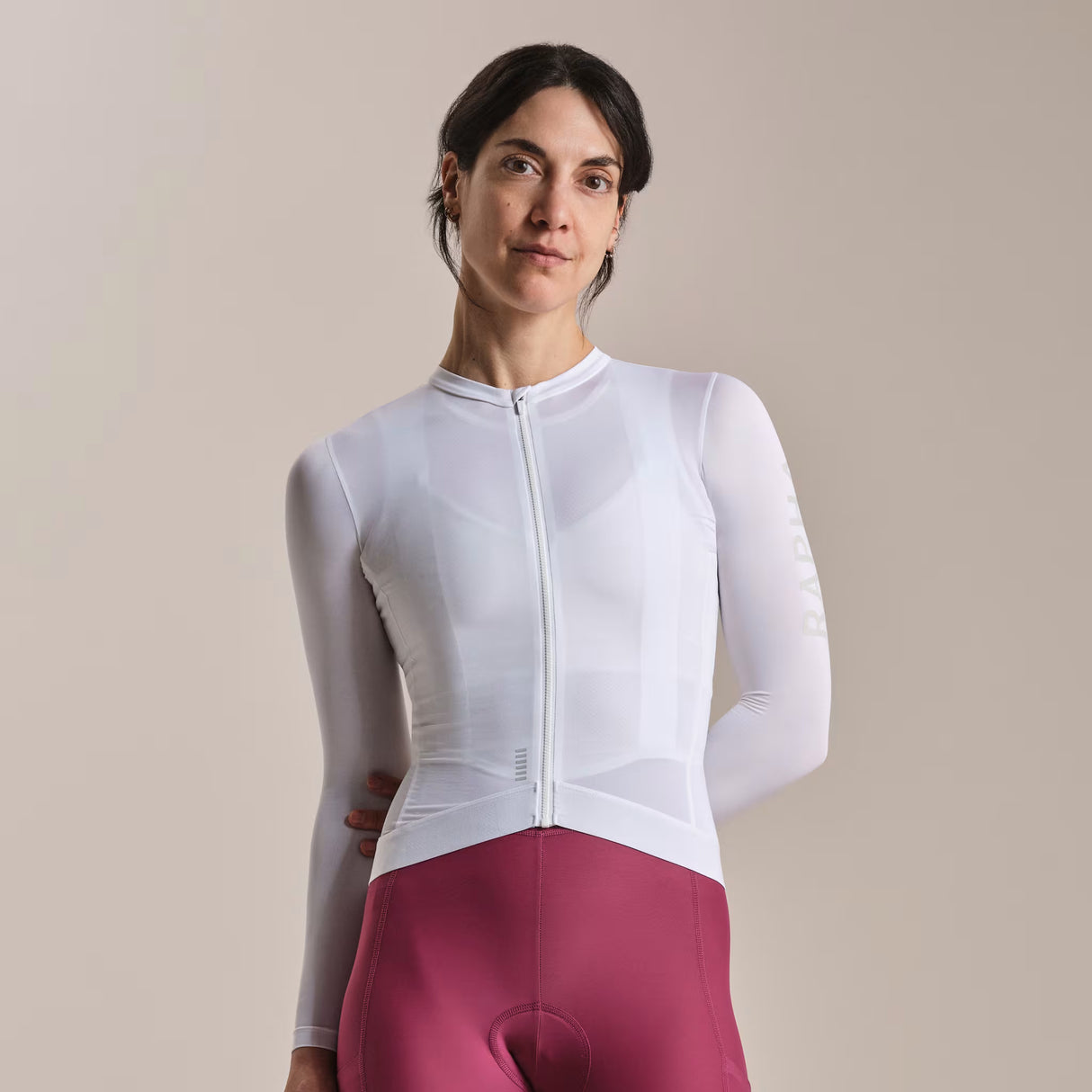 Rapha Pro Team Lightweight 3 frau langarmtrikot - Weiss