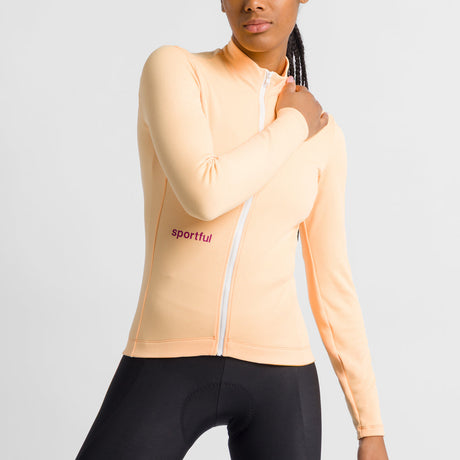 Maglia donna maniche lunghe Sportful Classic Thermal - Beige Sportful