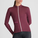Maglia donna maniche lunghe Sportful Classic Thermal - Bordeaux Sportful