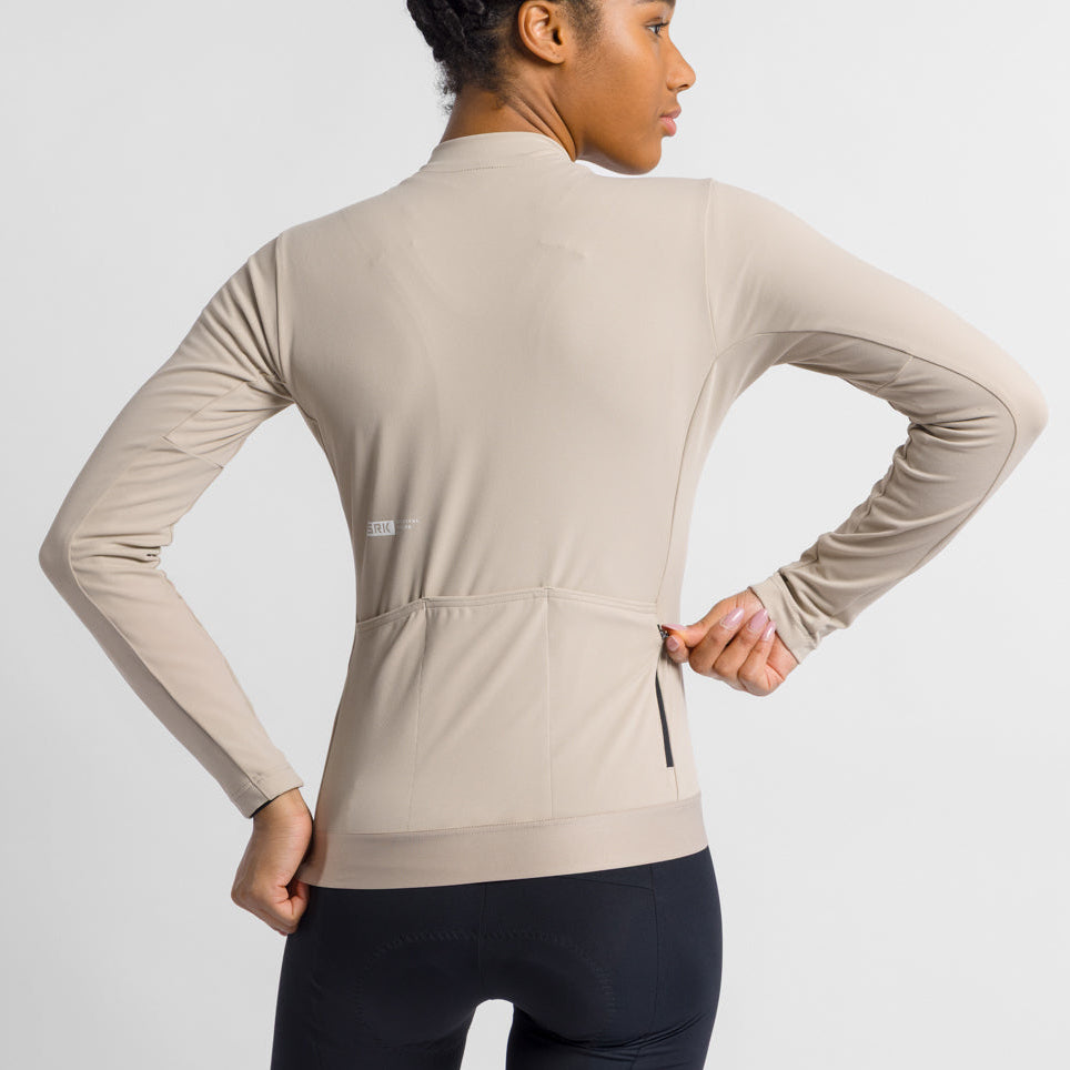 Maglia donna maniche lunghe Sportful Srk 2 - Beige Sportful