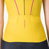 Maillot femme sans manches Castelli Anima Flow - Jaunes