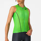 Castelli Anima Flow frau armelloses trikot - Grün