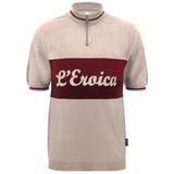 Santini Eroica Vino wool jersey - Beige