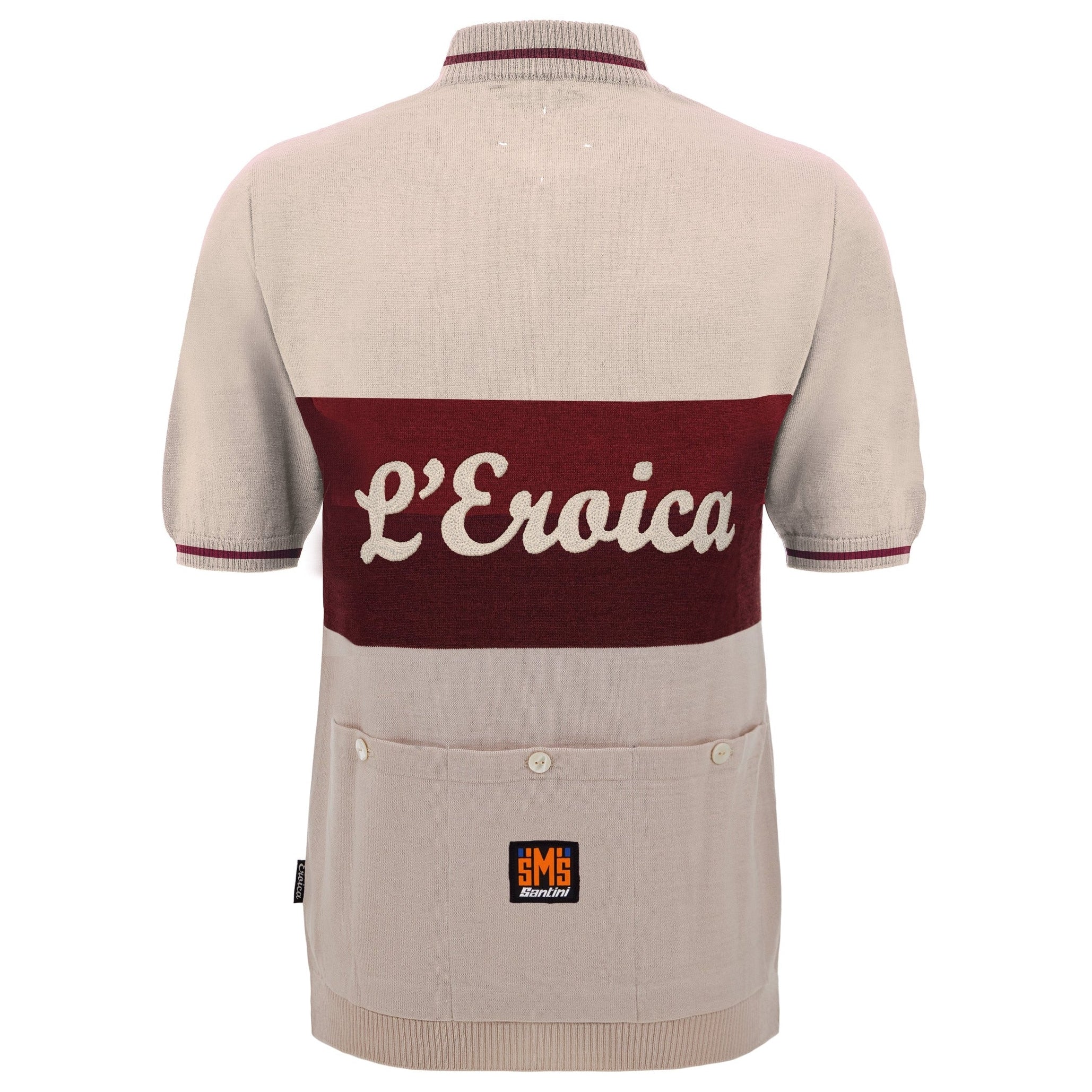 Maglia in lana Santini Eroica Vino - Beige Santini