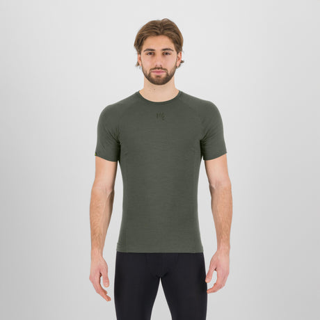 Maillot sous-couche Karpos Dinamico Merino 130 - Vert olive
