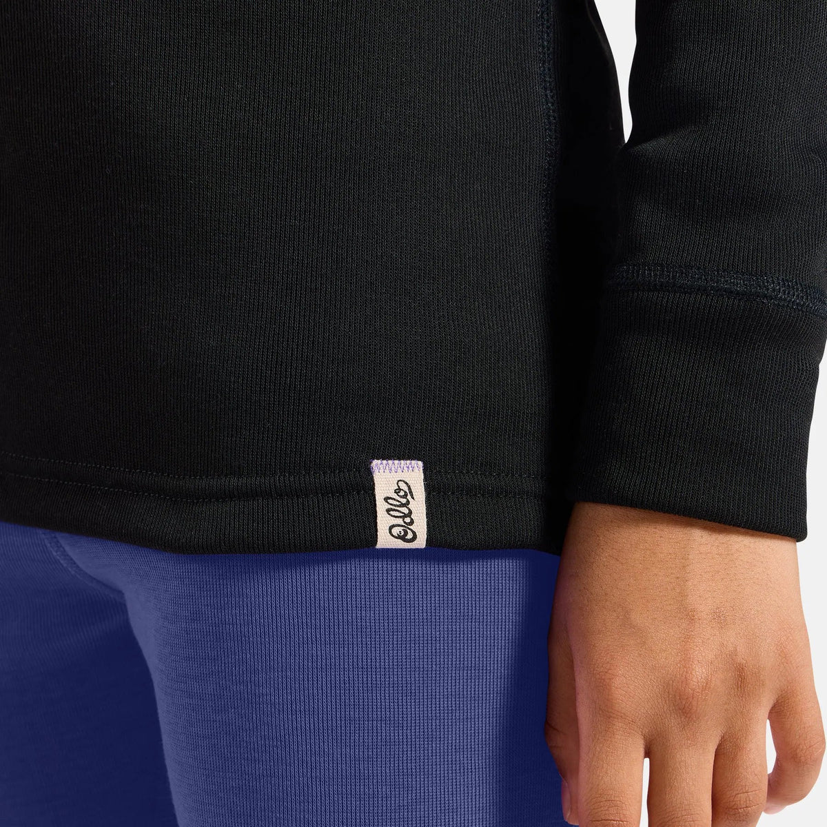 Maillot sous-vêtement enfant manches longues Odlo Active Warm - Noir