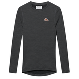 Maglia intima donna maniche lunghe Cafe du Cycliste Judith - Grigio scuro Café du Cycliste