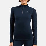 Odlo Merino 200 Zip women long sleeve base layer - Black