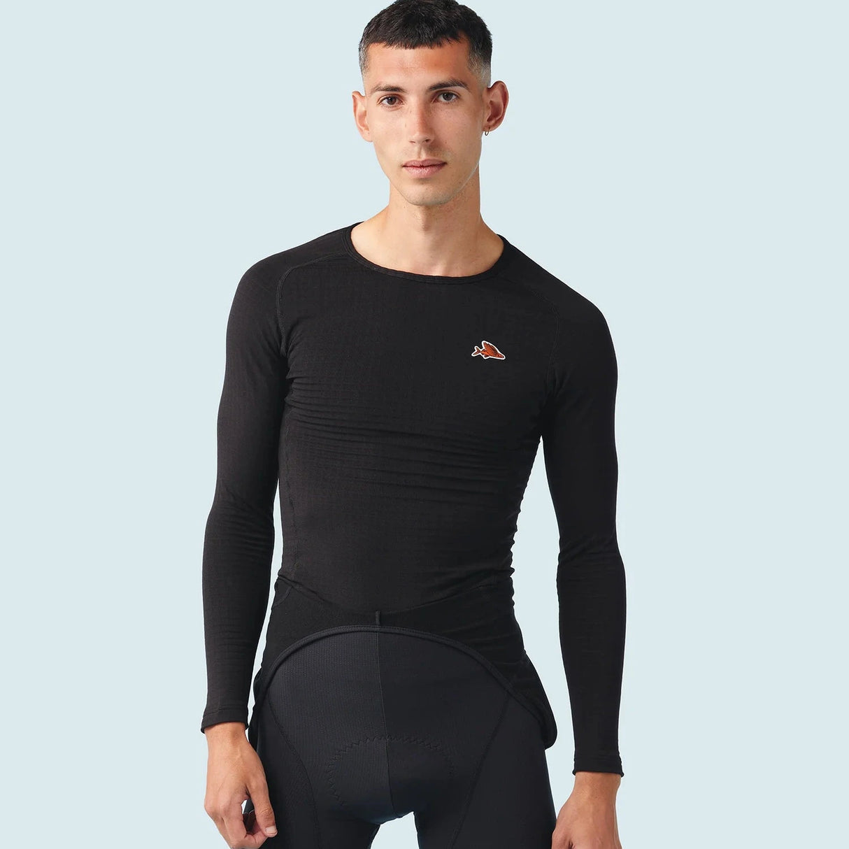 Maglia intima maniche lunghe Cafe du cycliste Coline - Nero Café du Cycliste