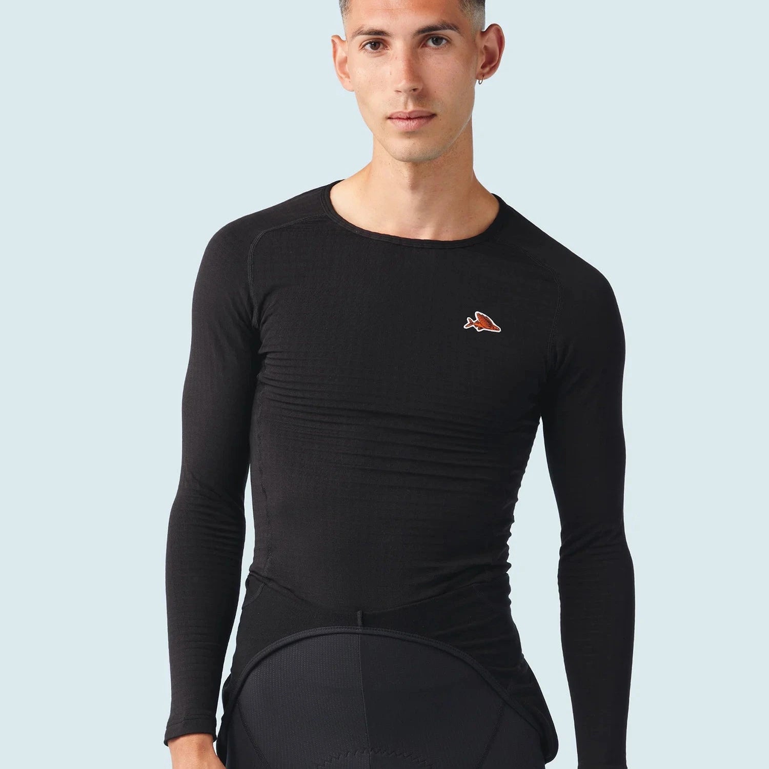 Maglia intima maniche lunghe Cafe du cycliste Coline - Nero Café du Cycliste