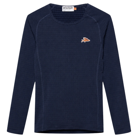 Maglia intima maniche lunghe Cafe du cycliste Coline - Blu Café du Cycliste