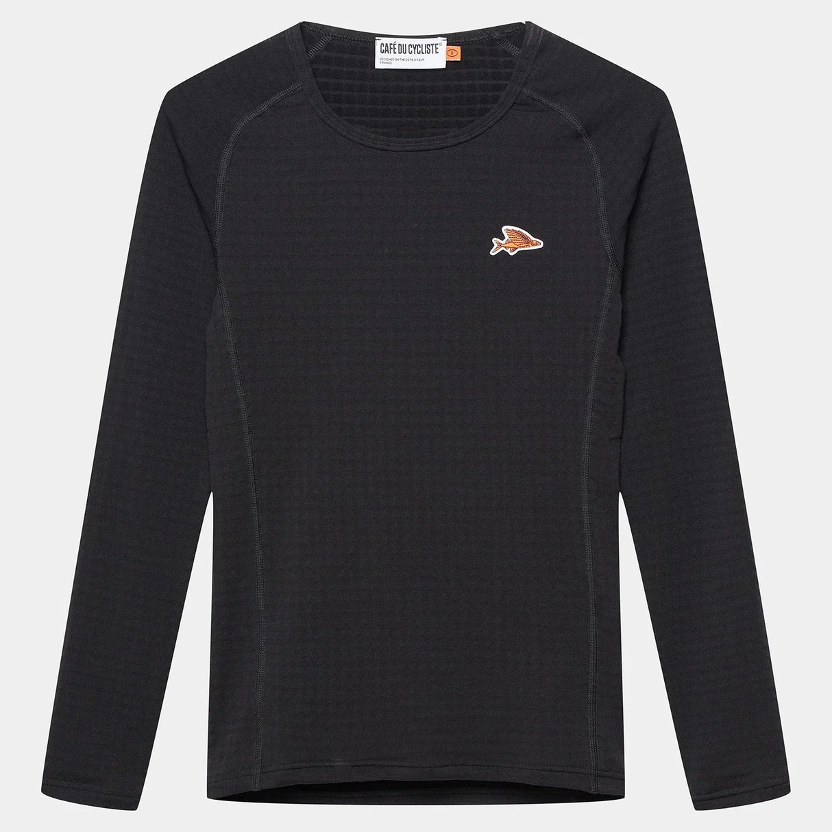 Maglia intima maniche lunghe Cafe du cycliste Coline - Nero Café du Cycliste