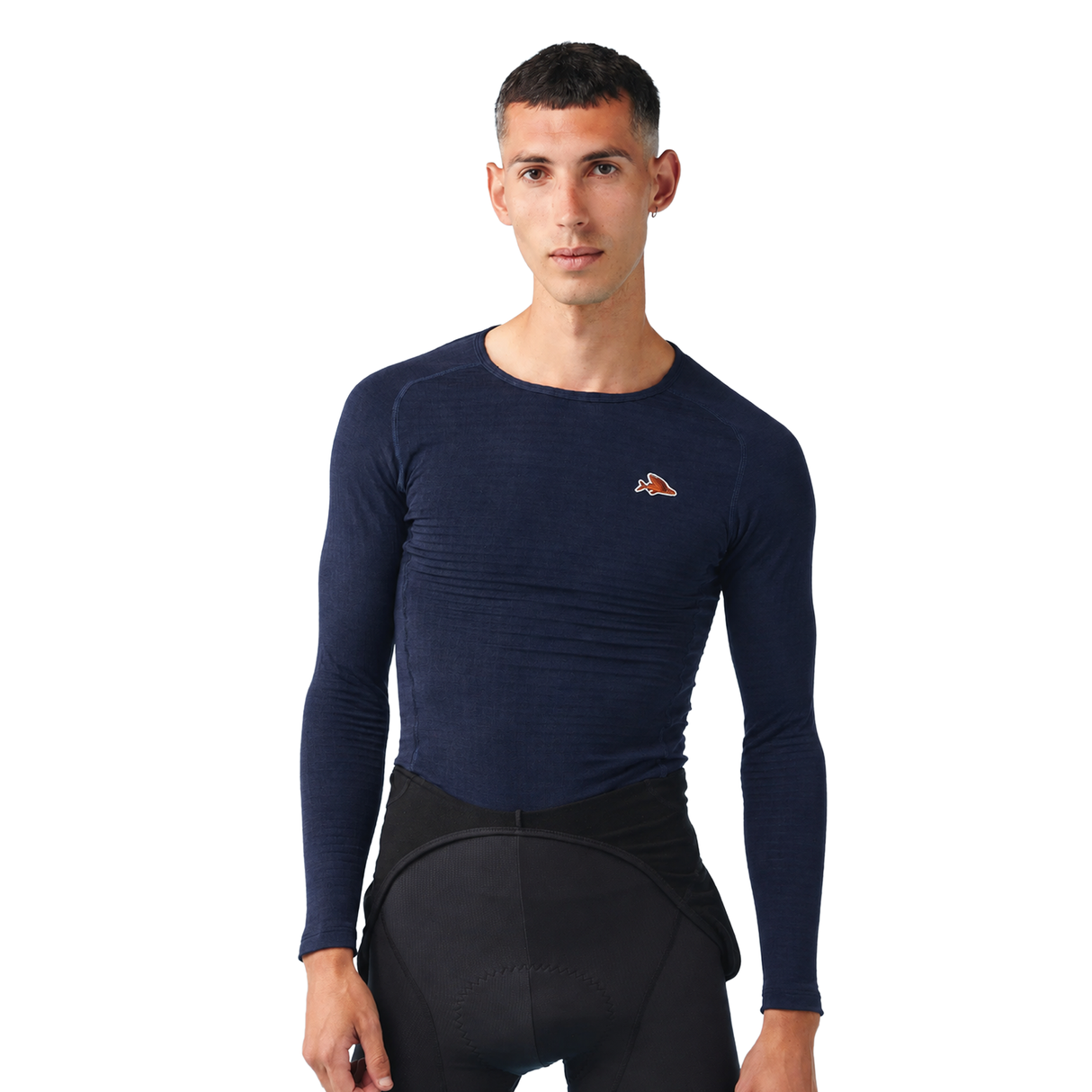 Maglia intima maniche lunghe Cafe du cycliste Coline - Blu Café du Cycliste