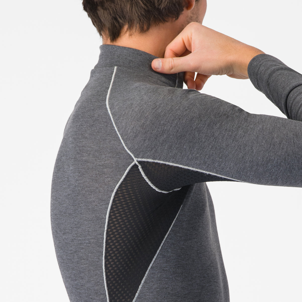 Maglia intima maniche lunghe Castelli Flanders 2 - Grigio Castelli