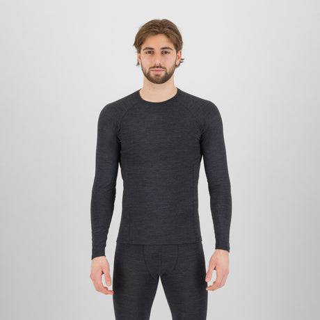 Jersey Karpos Dinamico Merino 180 long-sleeve base layer - Black