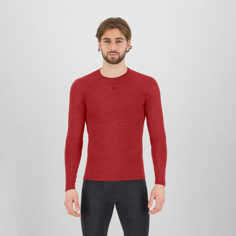 Jersey Karpos Dinamico Merino 180 long-sleeve base layer - Red