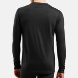 Maillot sous-vêtement manches longues Odlo Merino 200 - Noir