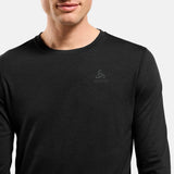 Maillot sous-vêtement manches longues Odlo Merino 200 - Noir