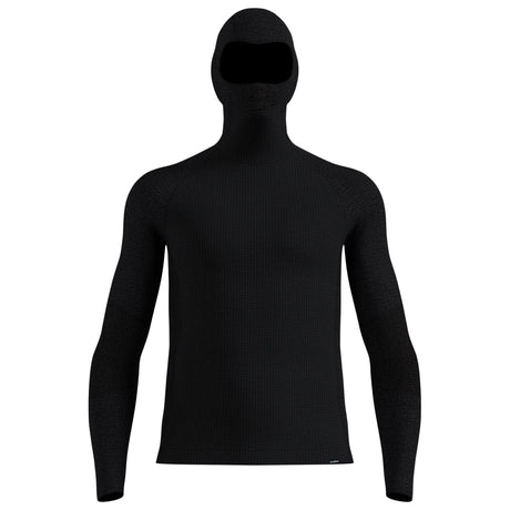Maglia intima maniche lunghe Odlo Seamless Performance Wool Face - Nero Odlo