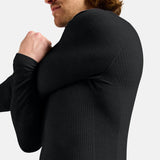 Maglia intima maniche lunghe Odlo Seamless Performance Wool Face - Nero Odlo