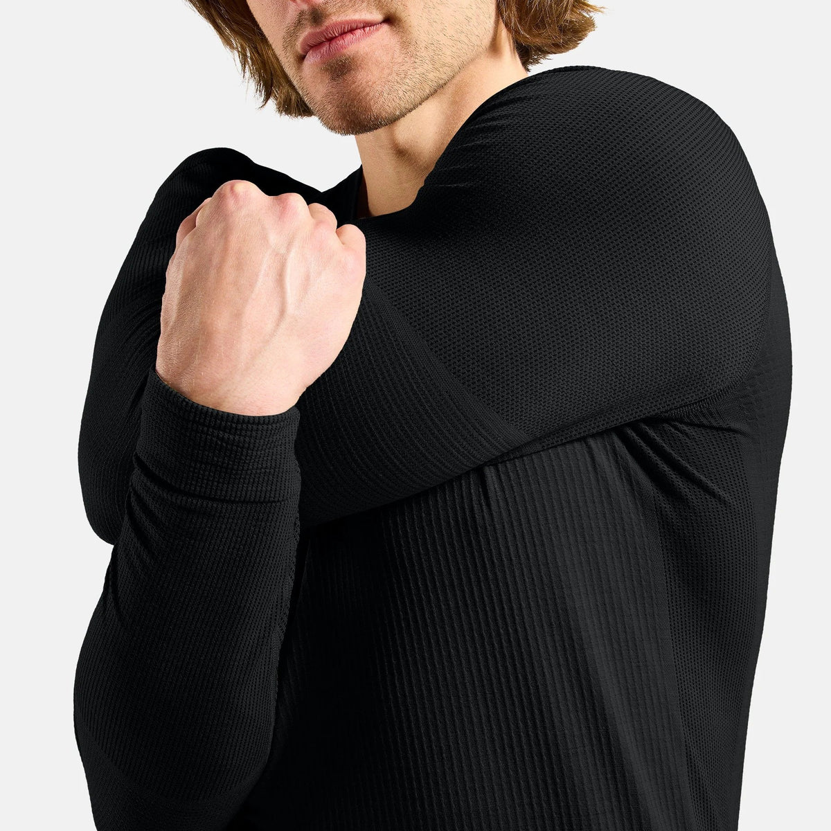 Maglia intima maniche lunghe Odlo Seamless Performance Wool - Nero Odlo