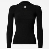 Maillot interior de manga larga Silverskin Core Warm cuello redondo - Negro