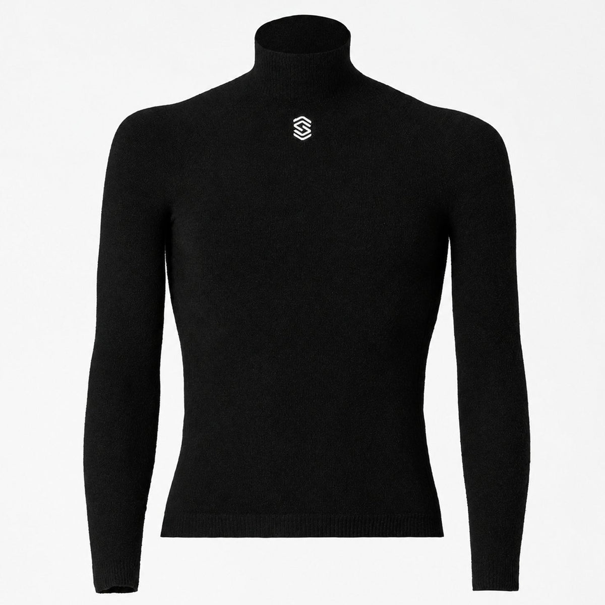 Maillot interior de manga larga Silverskin Core Warm cuello alto - Negro