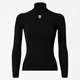 Maillot interior de manga larga Silverskin Core Warm cuello alto - Negro
