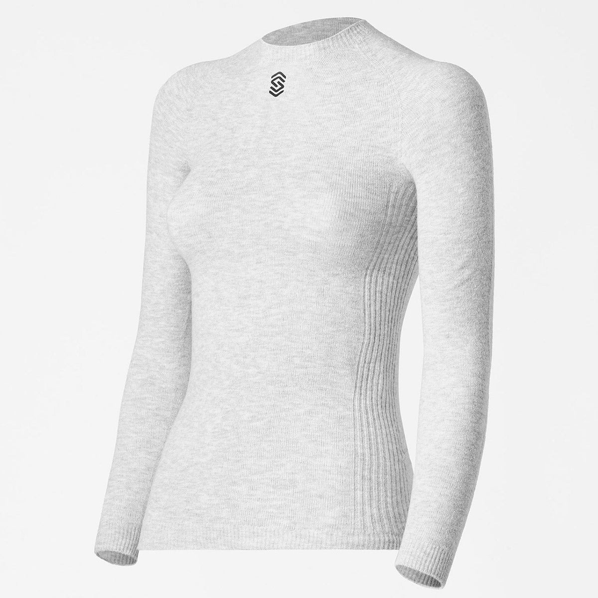 Maillot sous-vêtement manches longues Silverskin Core Warm col rond - Gris