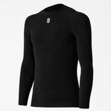 Maillot interior de manga larga Silverskin Core Warm cuello redondo - Negro